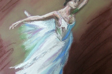 Ballet Dancer Pastel