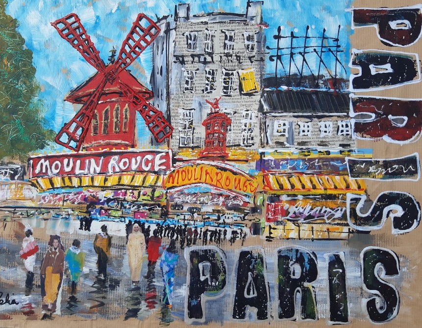 Moulin Rouge Mixed Media Workshop - Saturday 8th August 2026 at Bents Green Church, Sheffield